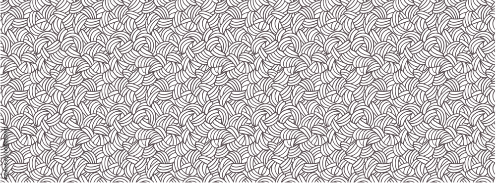 Fototapeta premium Editable Vector Seamless Pattern with Clean Shapes