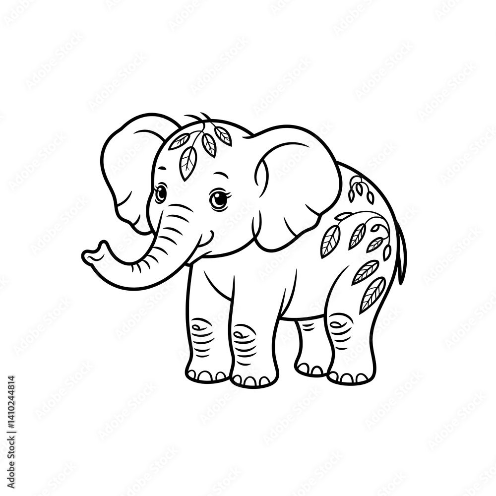 Obraz premium elephant vector illustration