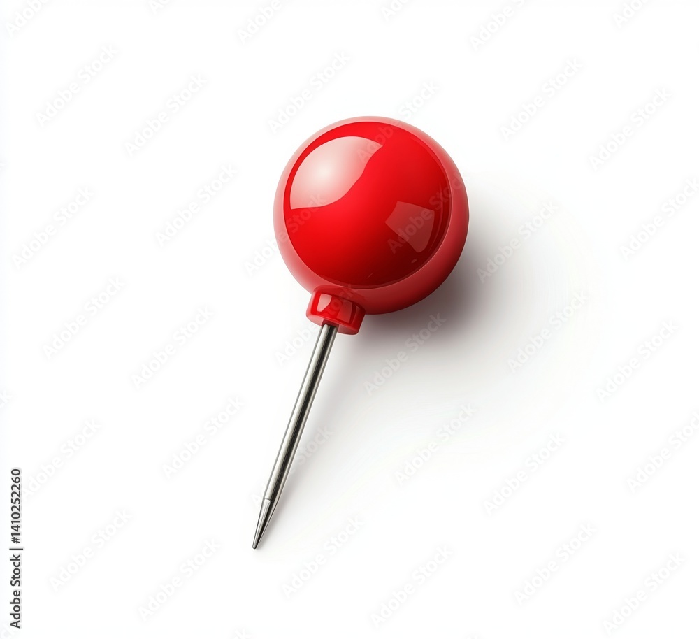 Red push pin on white background (3) Red push pin on white background (3)