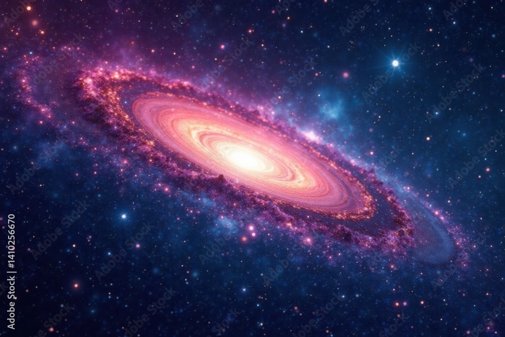 Fototapeta premium Deep space galaxy panorama with stars and cosmic dust , Cosmos, Milky Way