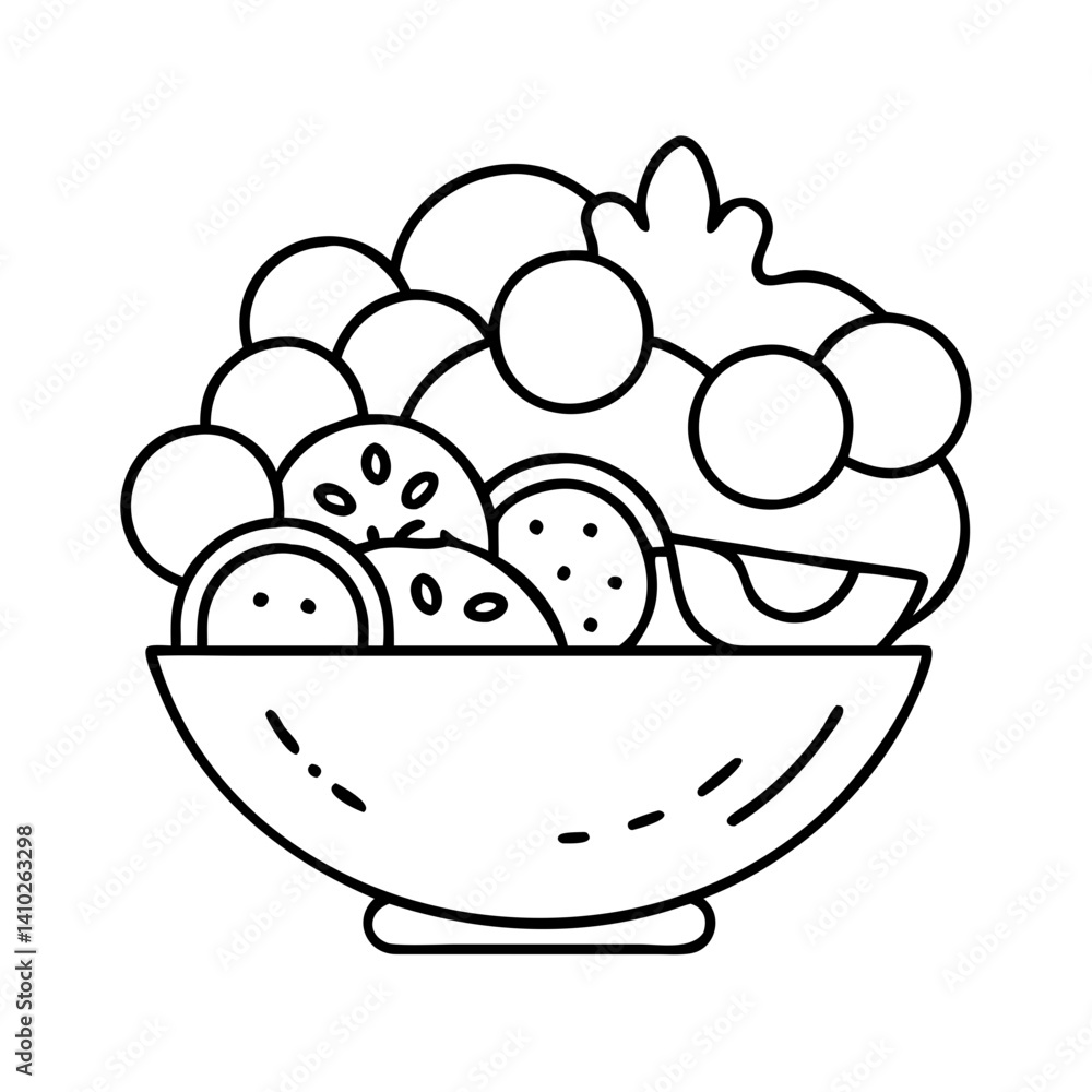 fruit salad icon, fruit salad vector illustration-simple illustration of fruit salad, perfect for fruit salad logos and icons fruit salad icon, fruit salad vector illustration-simple illustration of fruit salad, perfect for fruit salad logos and icons