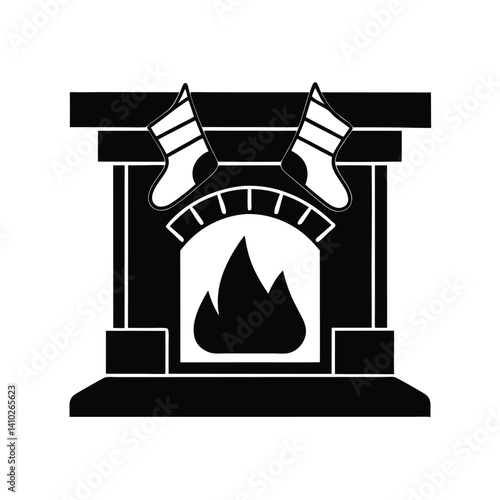 vector illustration of an old fire