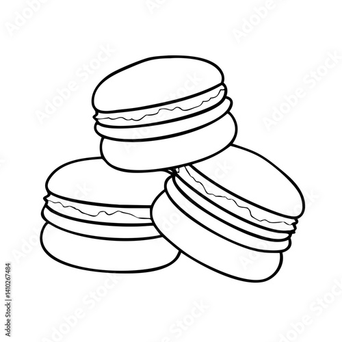 macarons icon, macarons vector illustration-simple illustration of macarons, perfect for macarons logos and icons