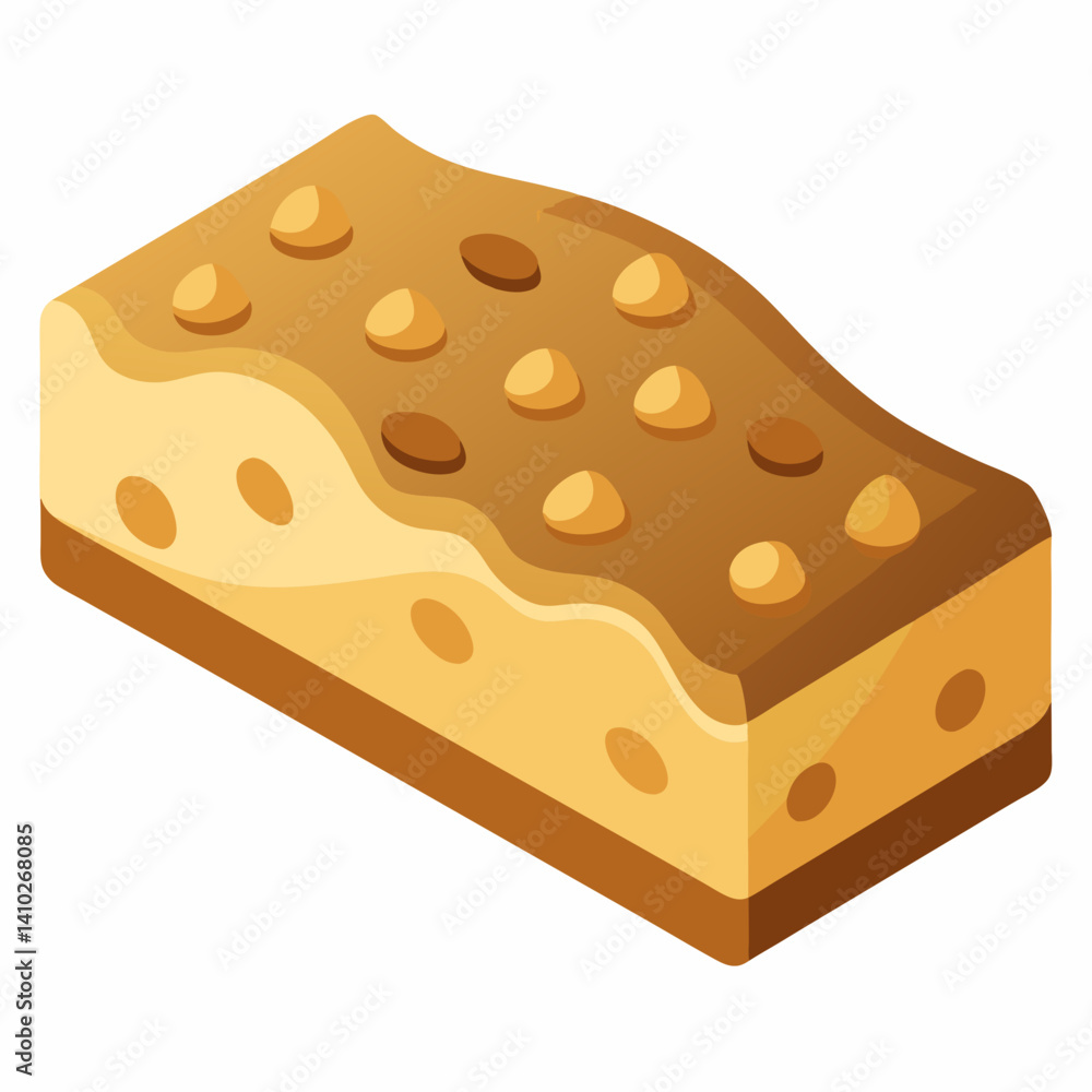 A chocolate bar topped with nuts, showcasing a rich texture and a blend of flavors. A chocolate bar topped with nuts, showcasing a rich texture and a blend of flavors.
