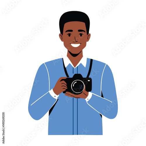 man doing activities, vector illustration