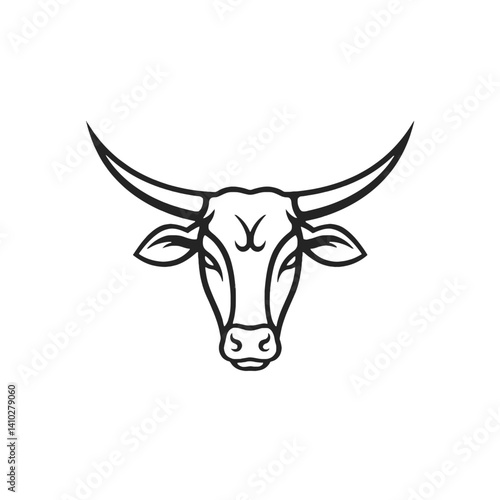 Bull Head Vector Illustration