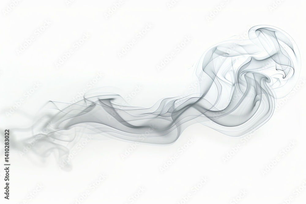 Abstract gray smoke wave motion isolated on white background Abstract gray smoke wave motion isolated on white background