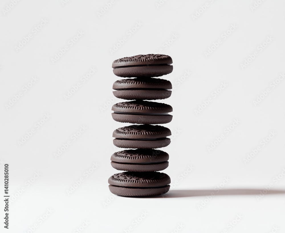 Stacked Chocolate Sandwich Cookies Stacked Chocolate Sandwich Cookies