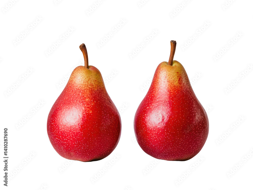 Fresh pears cutout background studio setting food photography simple design close-up view natural beauty Fresh pears cutout background studio setting food photography simple design close-up view natural beauty