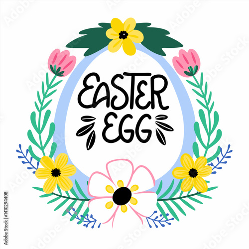 Happy Easter day. Ester decoration. Cute Easter background
