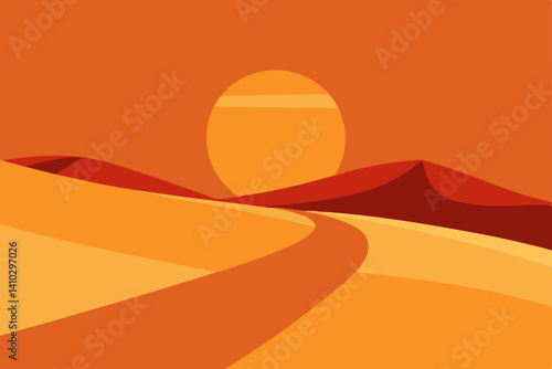 road in desert