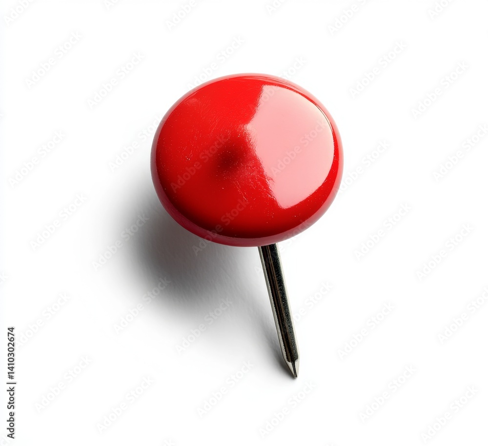 Red pushpin on white background (2) Red pushpin on white background (2)
