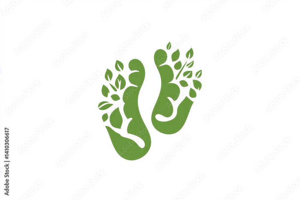 Eco-friendly footprint, nature-inspired Eco-friendly footprint, nature-inspired