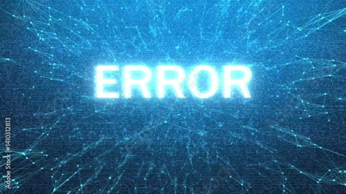 text ERROR on the screen.