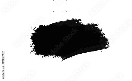 Abstract brush stock isolated on transparent PNG file