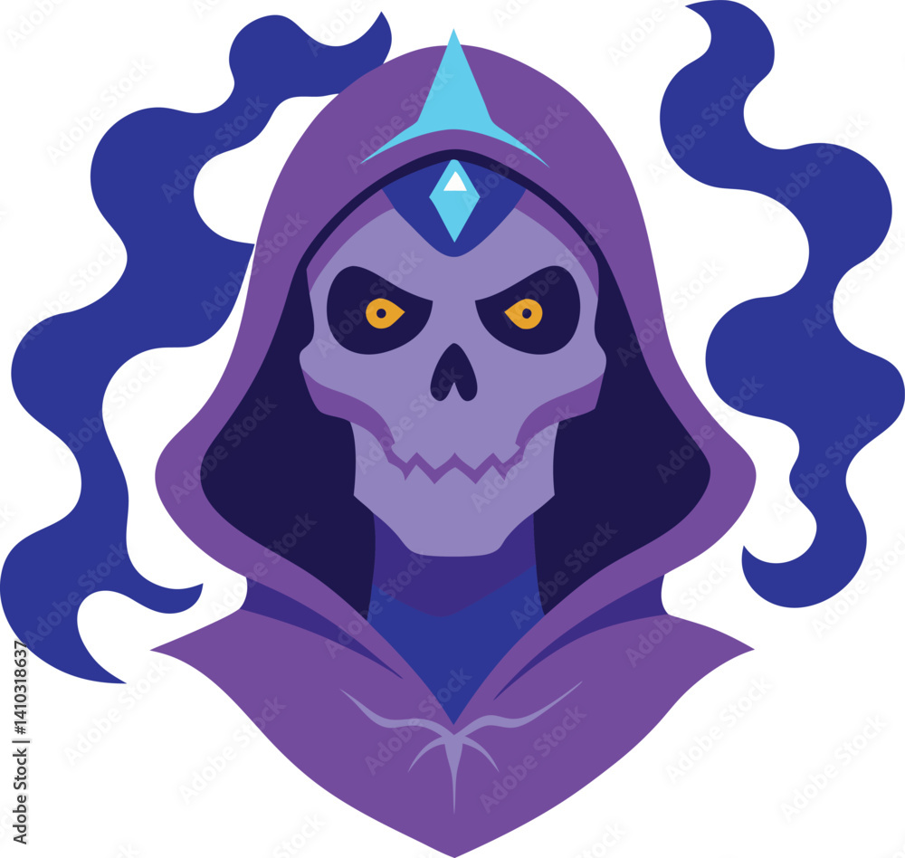 Obraz premium vector illustration of a Halloween witch
