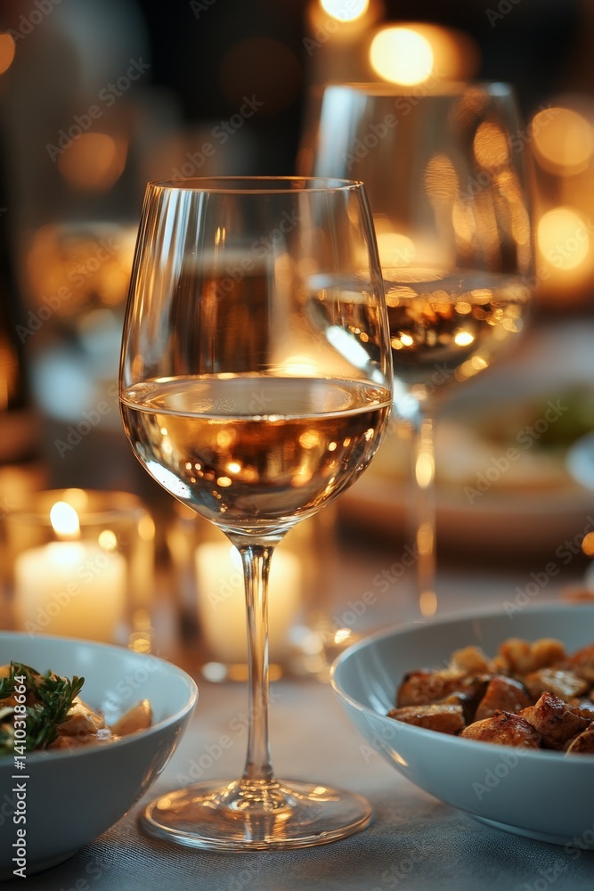 elegant wine pairing dinner setup candlelit table with multiple glasses of wine beautifully plated gourmet dishes warm and luxurious mood elegant wine pairing dinner setup candlelit table with multiple glasses of wine beautifully plated gourmet dishes warm and luxurious mood