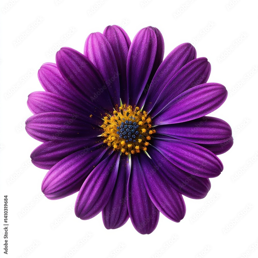 Obraz premium Purple osteospermum flower isolated on white background image