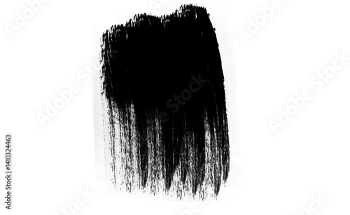 Ink brush stock isolated on transparent PNG file
