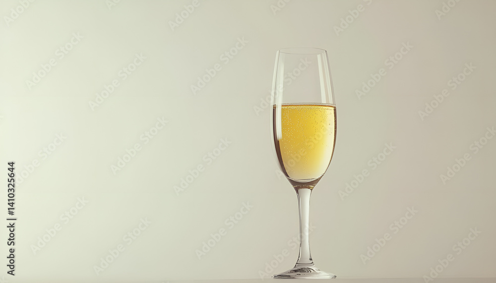 Champagne in glass isolated on white. Sparkling wine Champagne in glass isolated on white. Sparkling wine