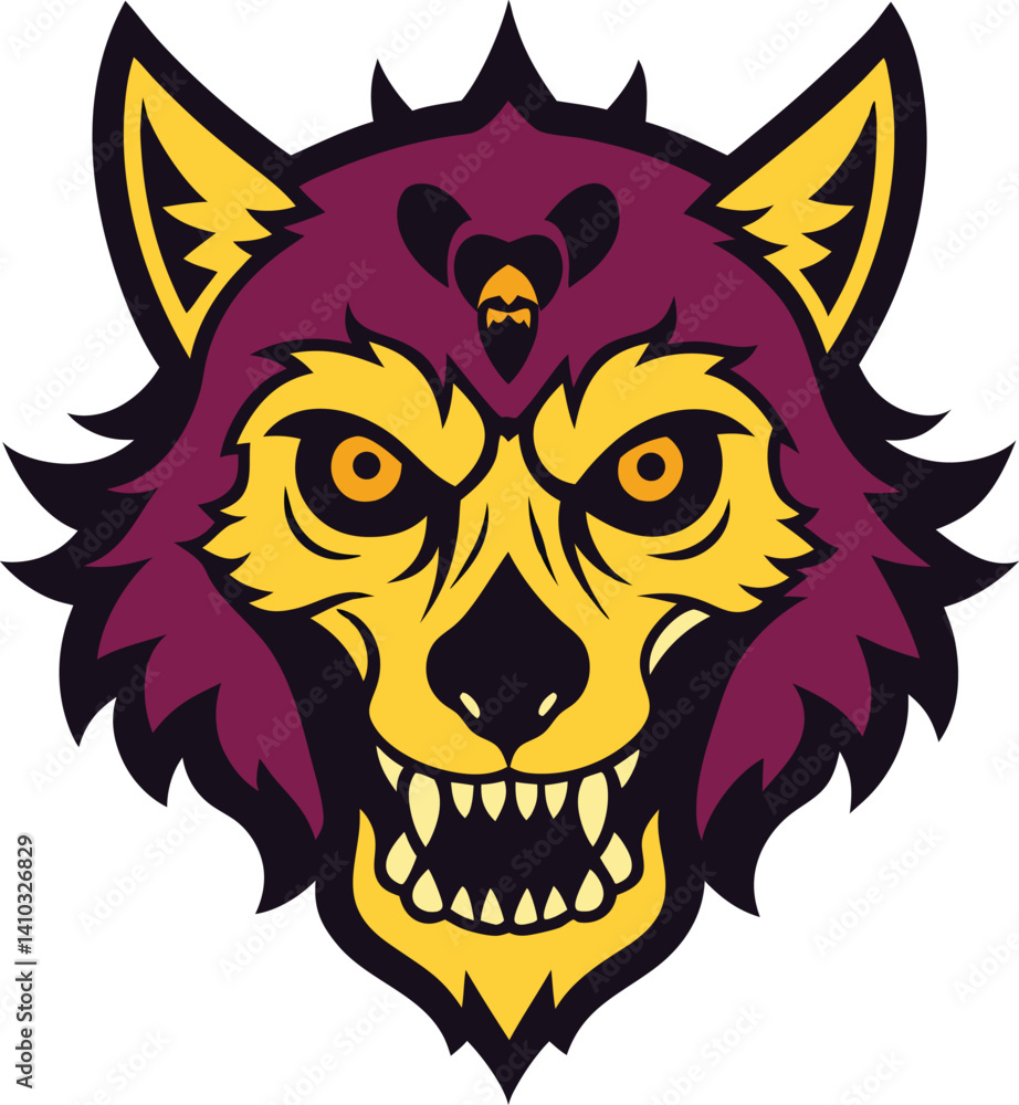 Fototapeta premium wolf head mascot