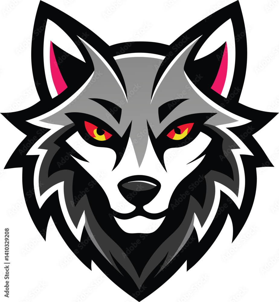 Fototapeta premium wolf head mascot