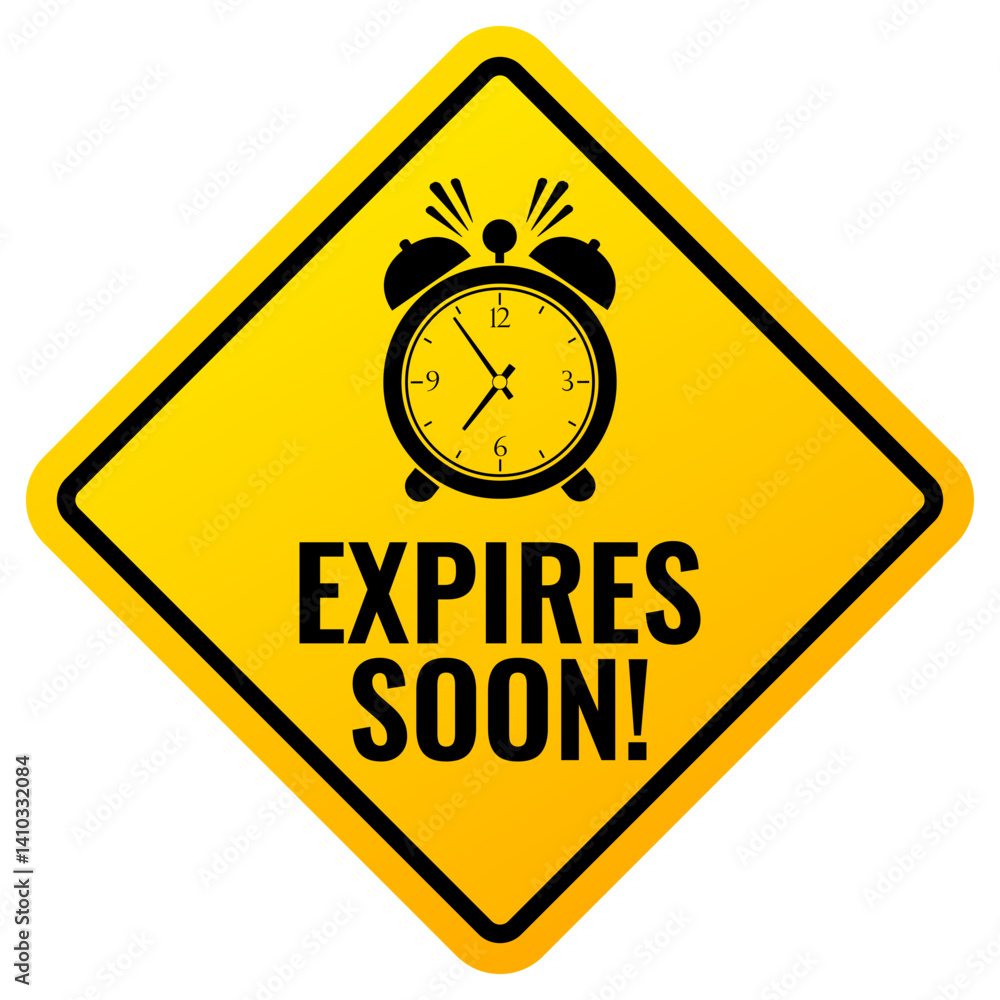Expires soon renewal reminder sign