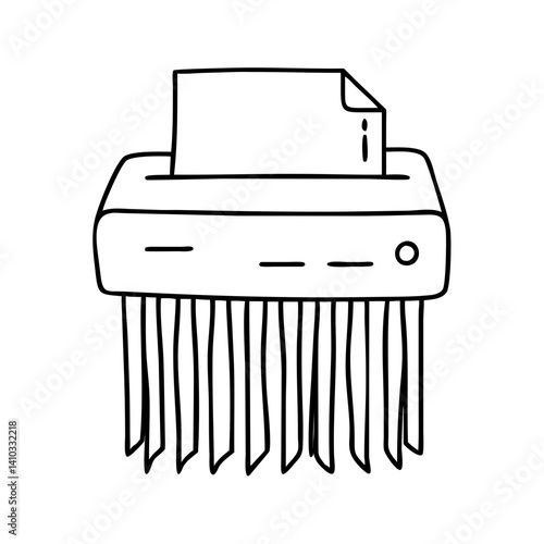 paper shredder icon, paper shredder vector illustration-simple illustration of paper shredder, perfect for paper shredder logos and icons