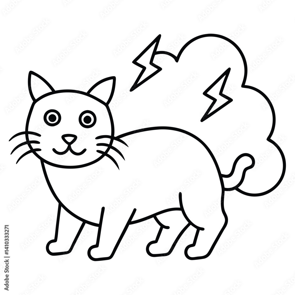Bobcat illustration flat vector design Bobcat illustration flat vector design