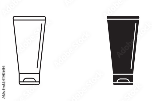 Skincare products icon web design in vector on white backgroud