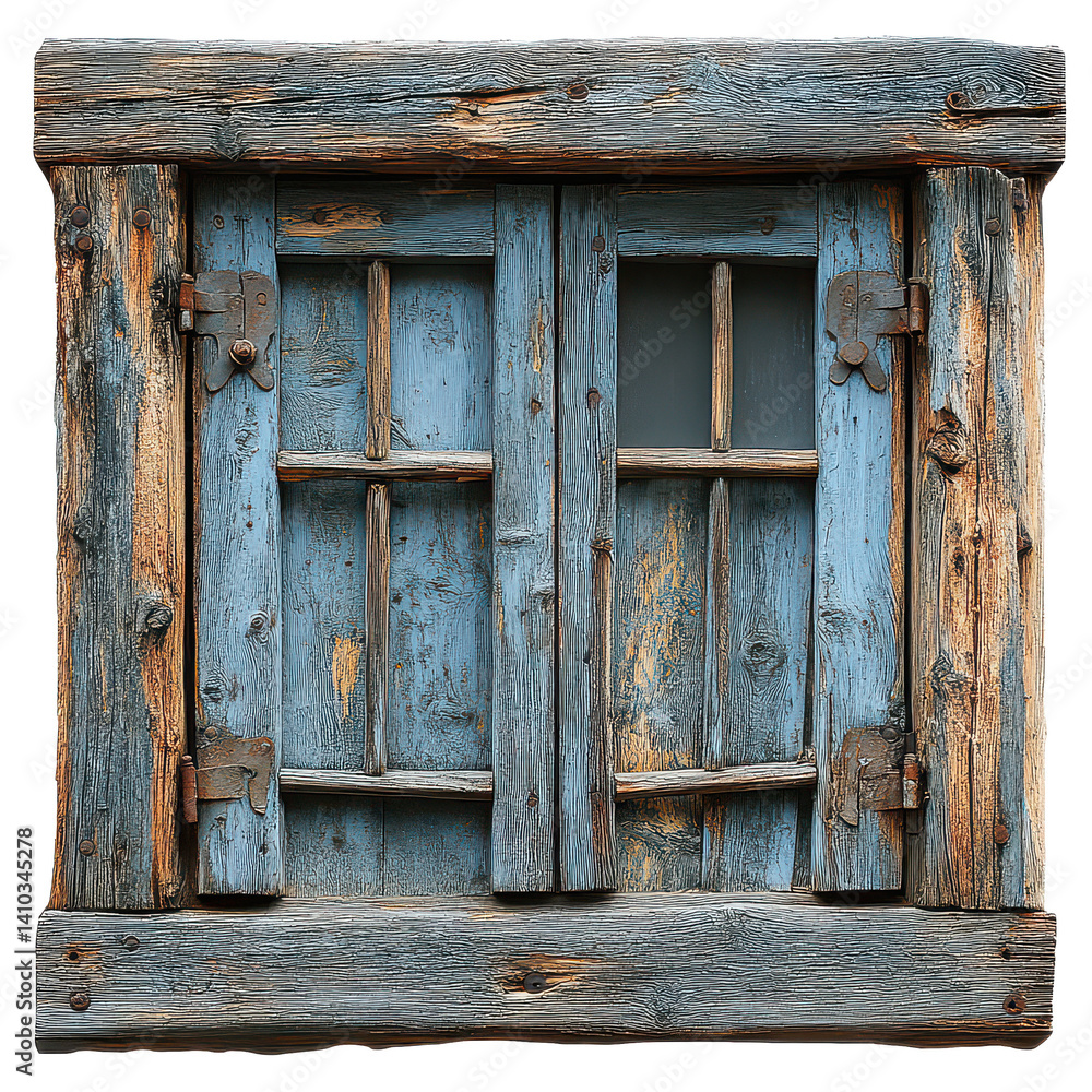 Old Wooden Window isolated on transparent background Old Wooden Window isolated on transparent background