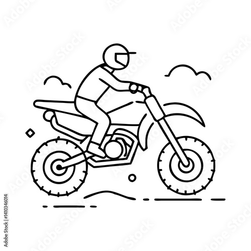 dirt bike icon, dirt bike vector illustration-simple illustration of dirt bike, perfect for dirt bike logos and icons