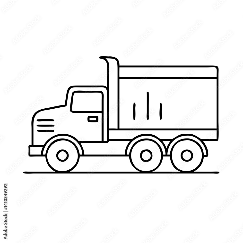 tractor trailer icon, tractor trailer vector illustration-simple illustration of tractor trailer, perfect for tractor trailer logos and icons tractor trailer icon, tractor trailer vector illustration-simple illustration of tractor trailer, perfect for tractor trailer logos and icons