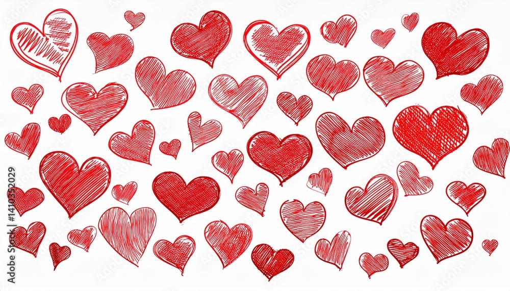 Heart icons in different sizes