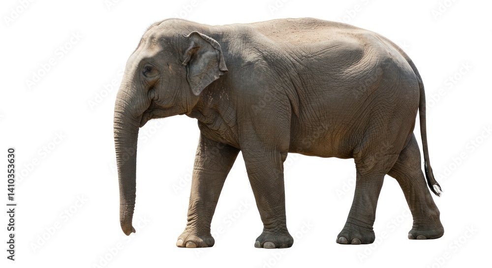 Naklejka premium Surfer riding a wave with spray in the ocean under a blue sky.