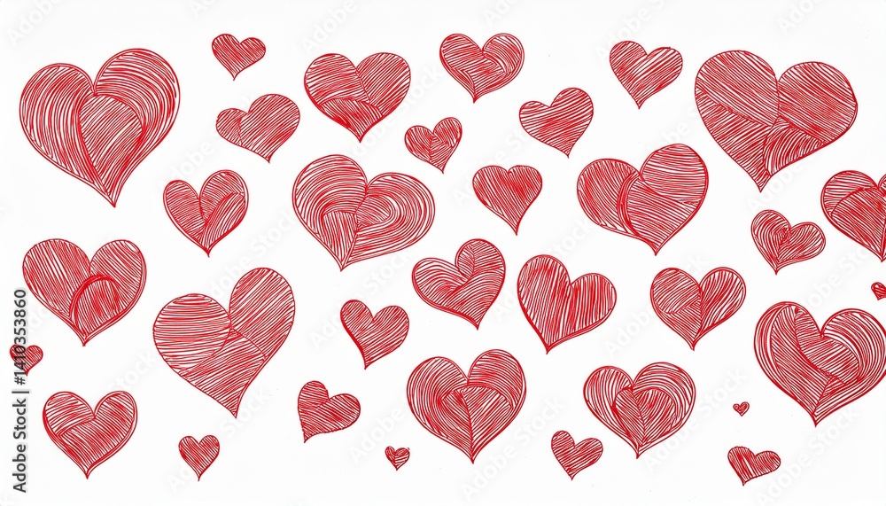 Heart icons in different sizes