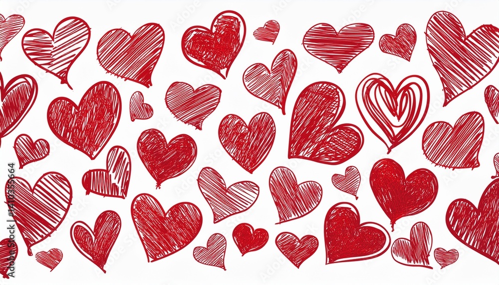 Heart icons in different sizes