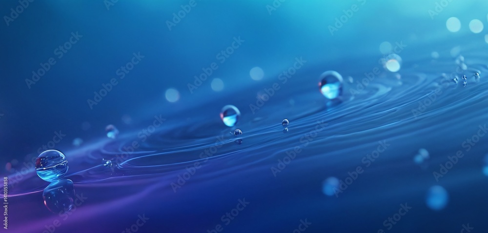 A mesmerizing abstract background featuring a blend of deep water blue and soft smoke blue hues. The colors swirl and merge fluidly, creating a dreamy and artistic effect.