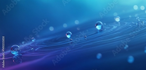 A mesmerizing abstract background featuring a blend of deep water blue and soft smoke blue hues. The colors swirl and merge fluidly, creating a dreamy and artistic effect.