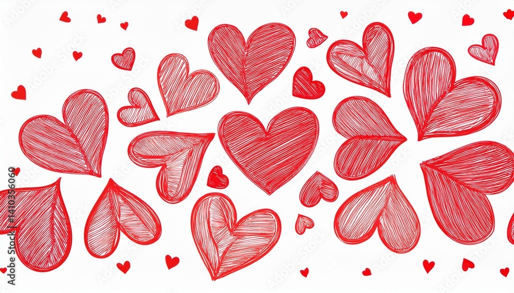 Heart icons in different sizes