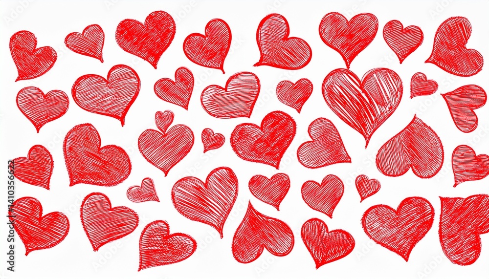 Heart icons in different sizes