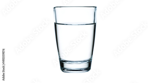 glass of water isolated