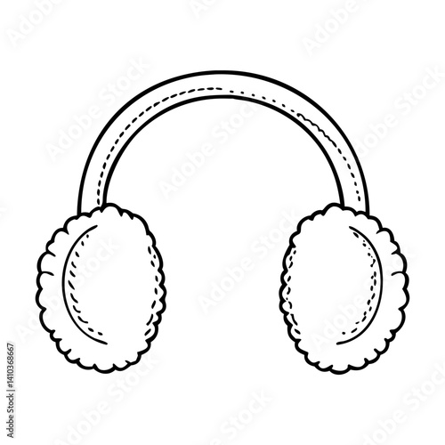 ear muffs icon, ear muffs vector illustration-simple illustration of ear muffs, perfect for ear muffs logos and icons