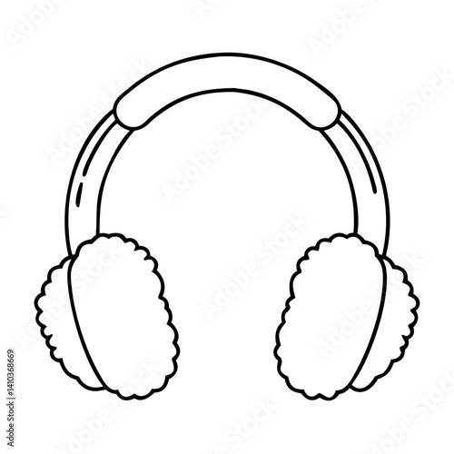 ear muffs icon, ear muffs vector illustration-simple illustration of ear muffs, perfect for ear muffs logos and icons