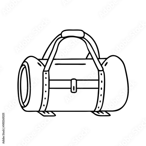 duffel bags icon, duffel bags vector illustration-simple illustration of duffel bags, perfect for duffel bags logos and icons