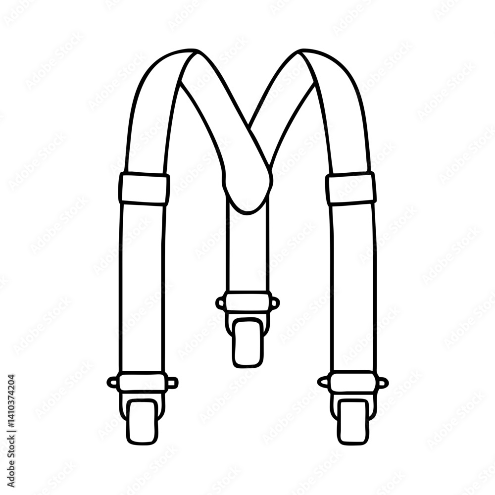 Obraz premium suspenders icon, suspenders vector illustration-simple illustration of suspenders, perfect for suspenders logos and icons