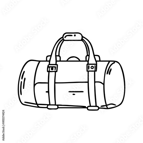 duffel bags icon, duffel bags vector illustration-simple illustration of duffel bags, perfect for duffel bags logos and icons