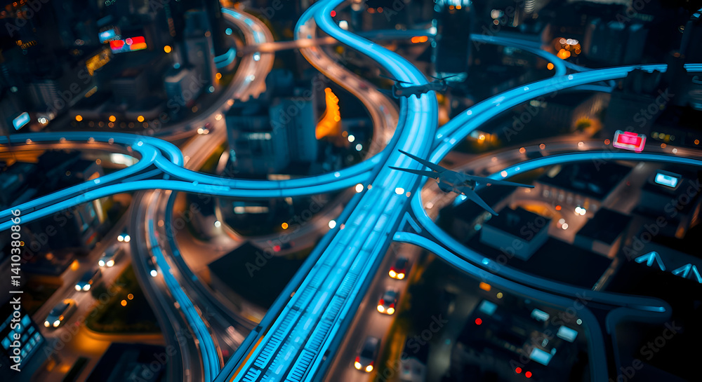Futuristic Metropolis with AI-Managed Infrastructure Futuristic Metropolis with AI-Managed Infrastructure