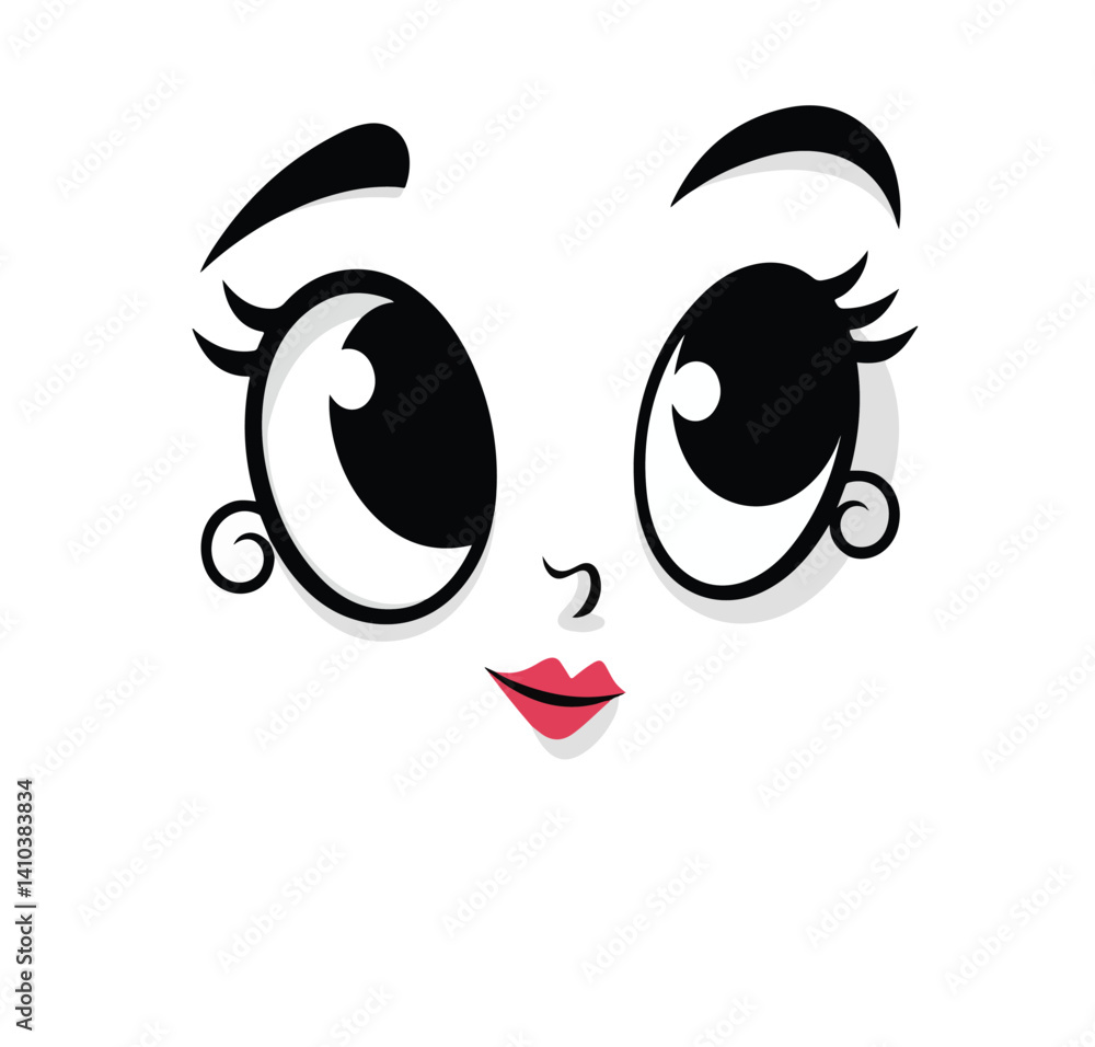 Cartoon Heart Face with Cute Expression – Romantic Vector Art, smiley, Adobe Illustrator Artwork Cartoon Heart Face with Cute Expression – Romantic Vector Art, smiley, Adobe Illustrator Artwork