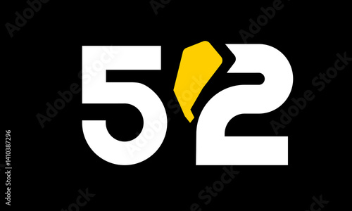 excavation number yellow logo simple modern unique